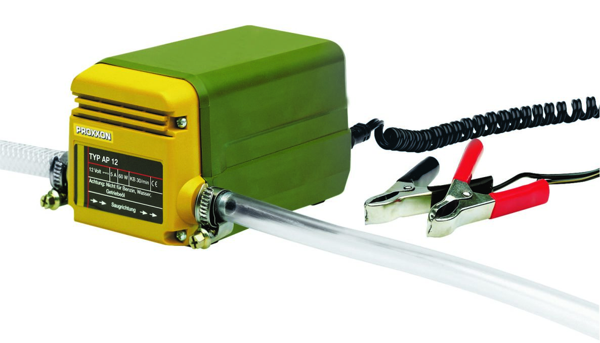 Proxxon 25262 Pompe d'aspiration d'huile AP 12, 12 Volt