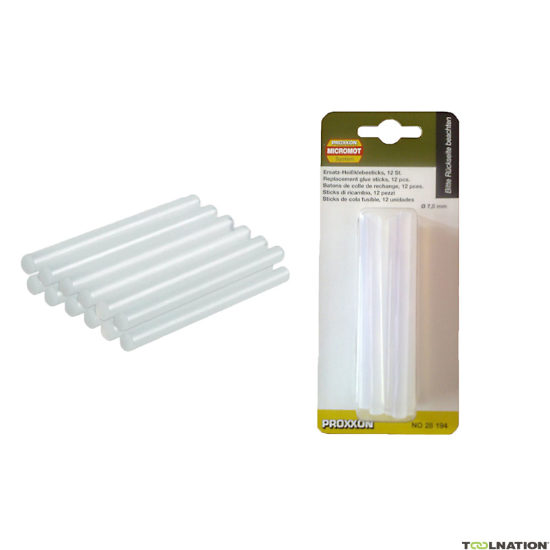 Proxxon 28194 Bâtonnets de rechange pour HKP 220 incolore (12 pcs)