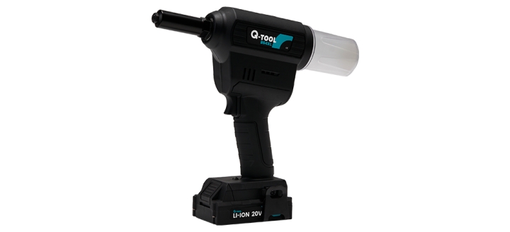 Q-Tool 0503QR64XL R64XL Batterie Riveteur aveugle 20 Volt 2.0 Ah Li-ion 2.4/3.0/3.2/4.2/4.8/5.0/6.0/6.4 mm