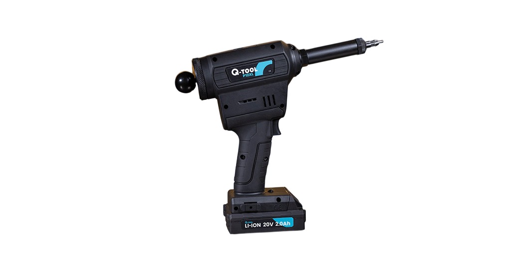 Q-Tool 0503QP12XL-M4-M8 P12XL Batterie Poinçonneuse hexagonale M4-M8 incl. 2.0 Ah et chargeur rapide dans la valise