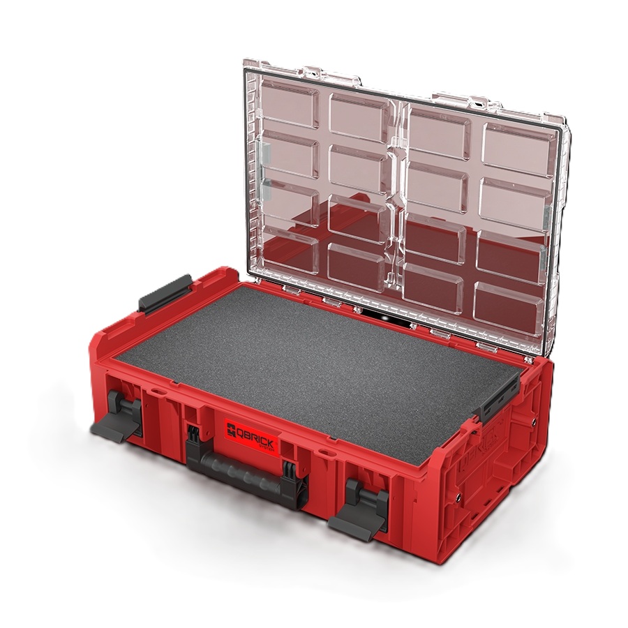 QBrick ORGQ2XLFCZEPG001 ONE Organiser 2XL 2.0 RED Inserts en mousse multicouche RED Ultra HD