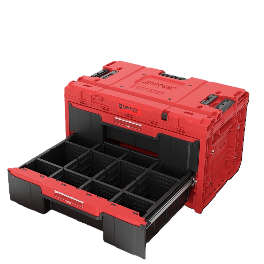 QBrick SKRQONED2CZEPG001 ONE DRAWER 2 TOOLBOX 2.0 RED ULTRA HD Mallette à outils