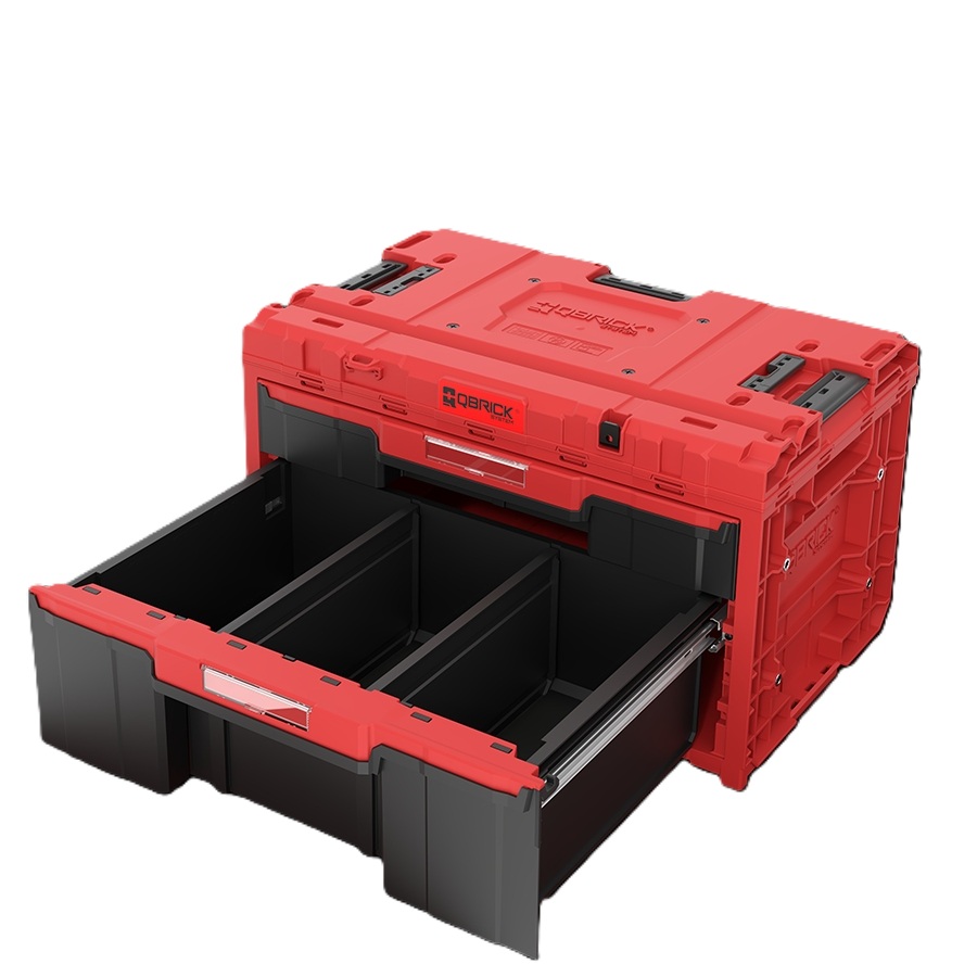 QBrick SKRQONED2PCZEPG001 Système ONE DRAWER 2 PLUS TOOLBOX 2.0 RED ULTRA HD CUSTOM Mallette à outils
