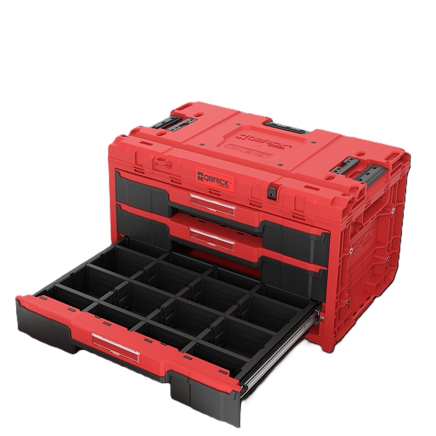 QBrick SKRQONED3CZEPG001 Système ONE ONE DRAWER 3 TOOLBOX 2.0 RED ULTRA HD Boîte à outils