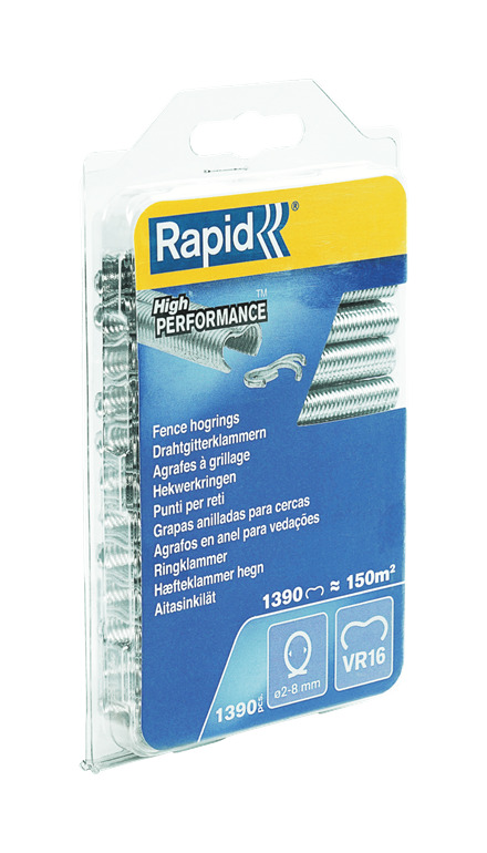 Rapid 40108799 VR16 Fencing Hog Rings  1 390 pièces