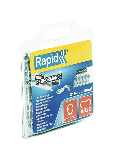 Rapid 40108801 VR22 Fencing Hog Rings  215 pièces