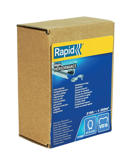 Rapid 40108808 VR16 Fencing Hog Rings  3 190 pièces