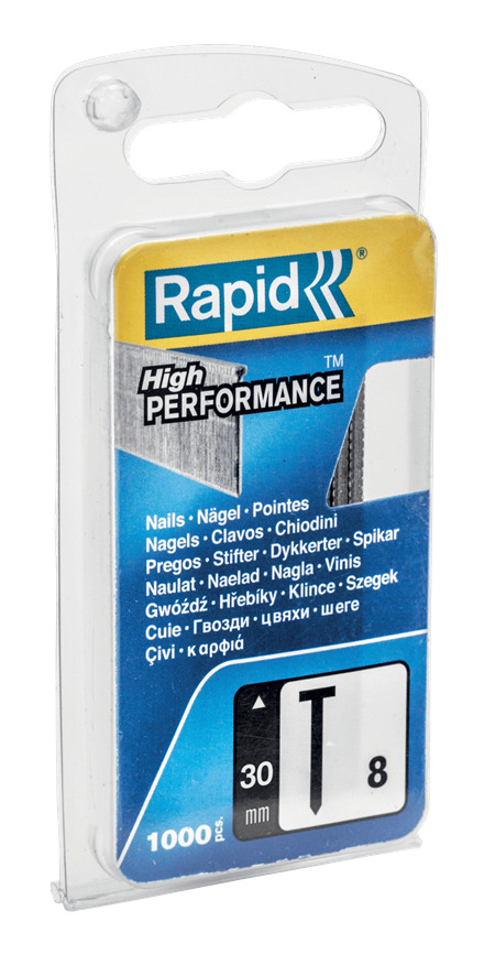Rapid 40109536 No. 8 brads 30 mm  1,000 pcs.
