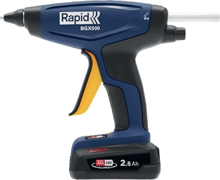 Rapid 5001514 Pistolet à colle à batterie BGX500, 18V P4A Case