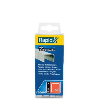 Rapid 40303084 Agrafes à fil fin No. 53 8 mm  5,000 pcs.