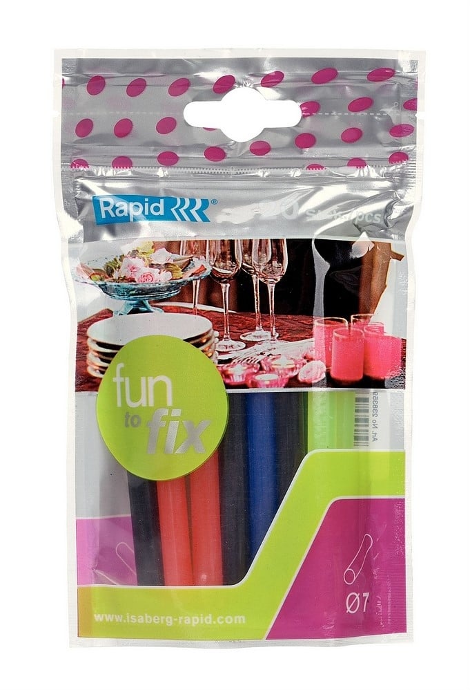Rapid 23835900 Fun2Fix 7mm cartouches de colle colorée