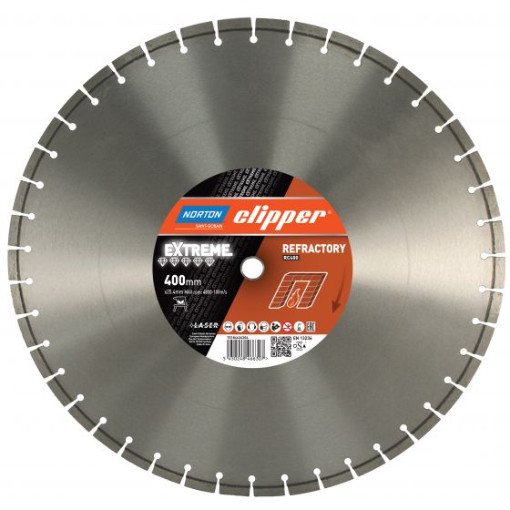 Norton Clipper 70184626586 Extreme RC400 lame de scie diamantée 600 x 25,4 mm