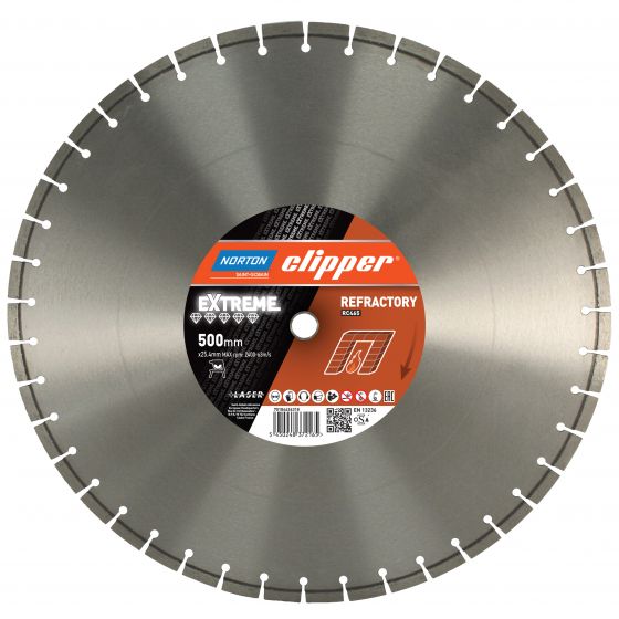 Norton Clipper 70184629314 Extreme RC465 lame de scie diamantée 650 x 25,4 mm