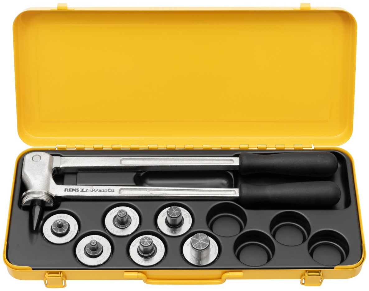 Rems 150017 R Ex-Press CU Set 3/8-1/2-5/8-3/4-7/8-1 1/8 Elévateur de tube à main