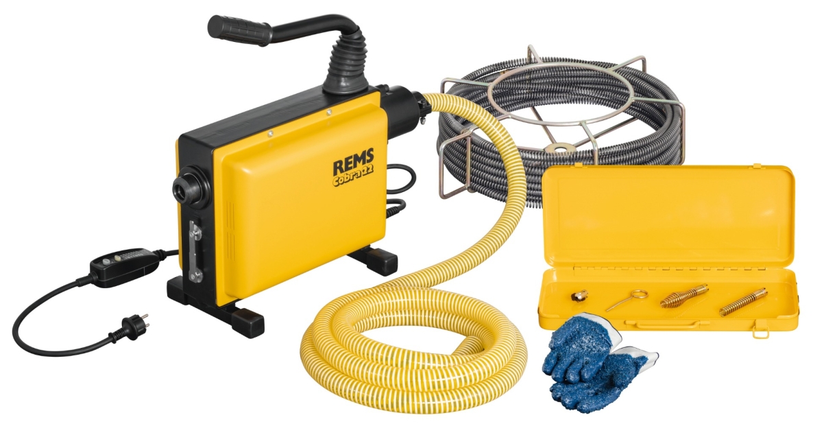 Rems 172010 R220 Déboucheur de tuyaux électrique Cobra 22 Set 16
