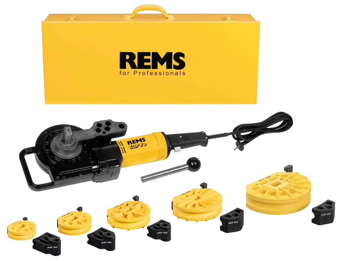 Rems 580024 R220 Set Curvo 3/8-1/2-5/8-3/4-7/8" (en anglais) Cintreuse électrique