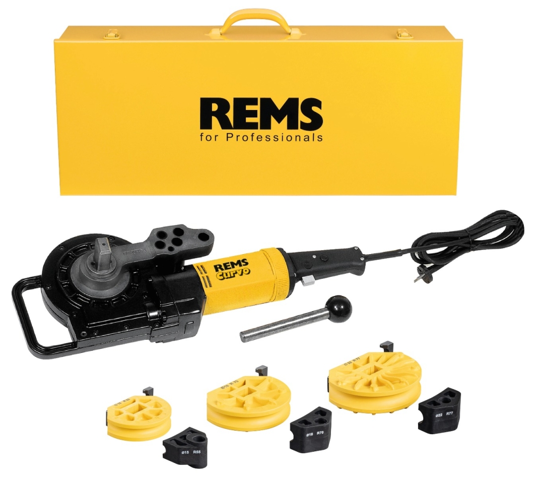 Rems 580026 R220 Curvo Set 15-18-22 Cintreuse électrique de tubes