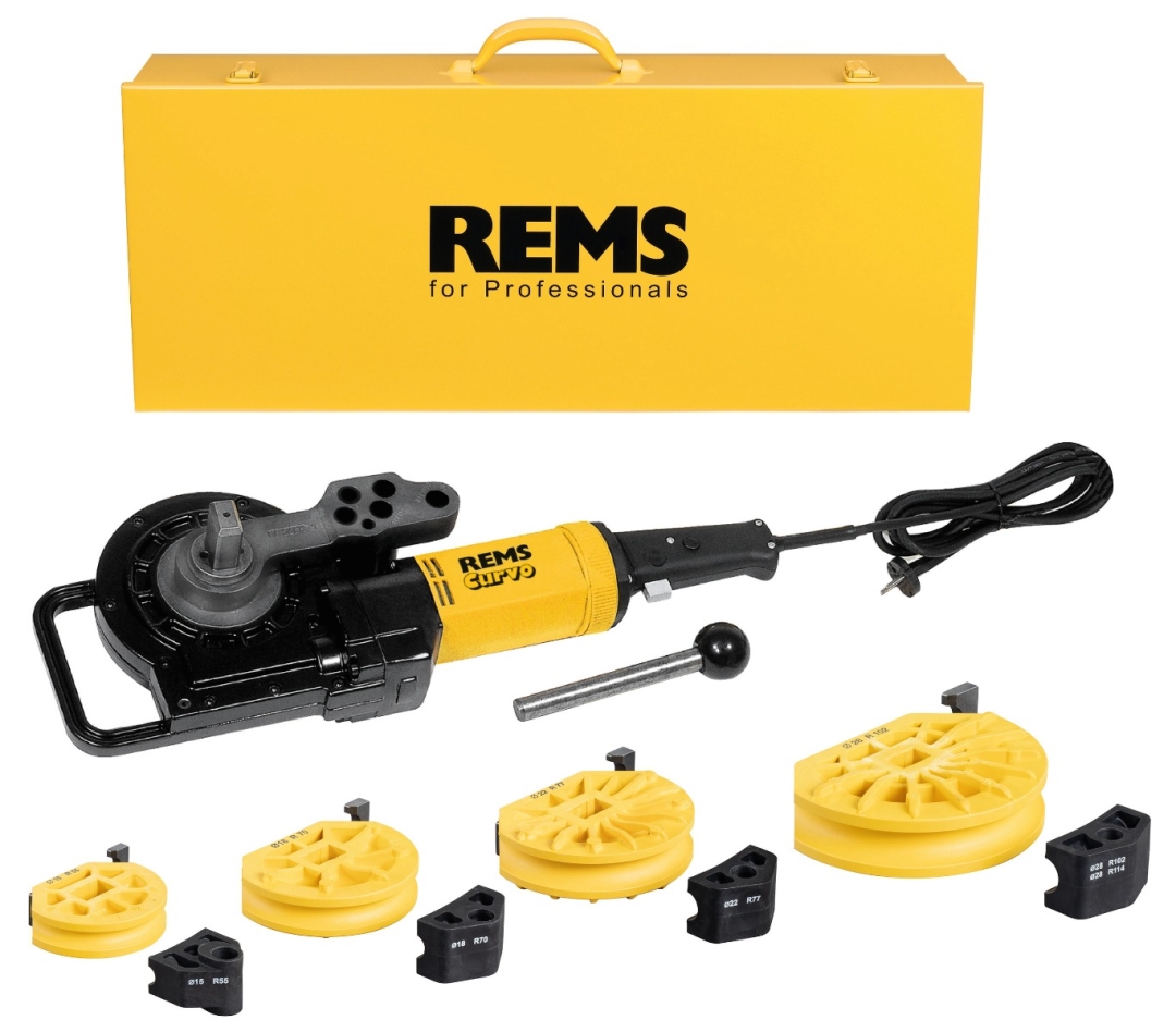 Rems 580027 R220 Curvo Set 15-18-22-28 Cintreuse électrique de tubes