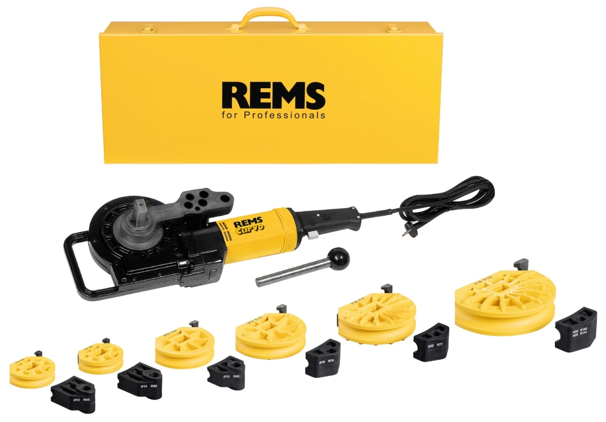 Rems 580031 R220 580031 Set Curvo 12-14-16-18-22-28 Cintreuse électrique de tuyaux
