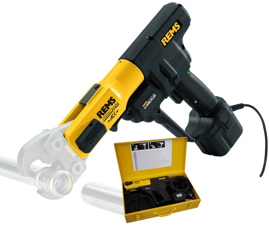 Rems 571015 R220 Akku-Press ACC Power-Edition Presse de précision avec alimentation électrique