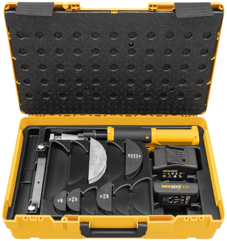 Rems 153411 R220 Hydro-Swing Accu Pipe bender 22 V Set 10-12-15-18-22