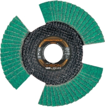 Rhodius 207083 LSZ F Disque à lamelles Acier/Inox 115 x 22,23 mm K40