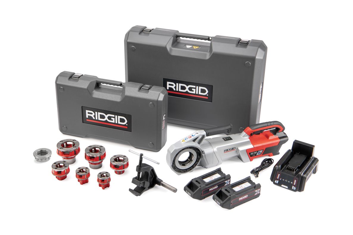 Ridgid 72088 760 FXP Electric Wire Cutter Set (11-R) 2x 4Ah batteries et chargeur dans la valise