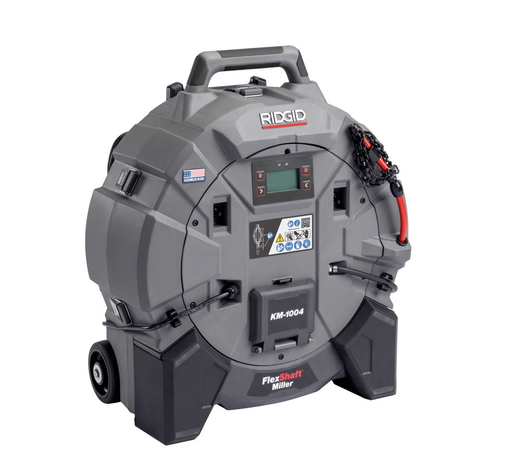 Ridgid 79723 KM-1004 FlexShaft Accu Drain machine de d&eacute;bouchage set 18/230V EU excl. batterie et chargeur