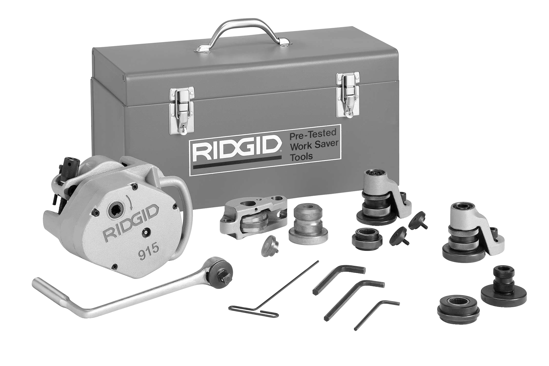 Ridgid 88232 915 Machine à rainurer avec jeu de rainures de 2" - 6" Sch. 10 (2" - 3 1/2" Sch. 40)