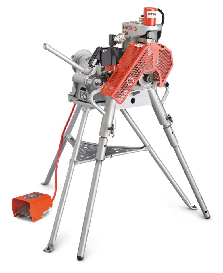 Ridgid 95782 Modèle 920 Machine à rainurer à rouleaux avec jeux de rainures à rouleaux 2"- 6" Sch. 40, 8"-12" Sch. 40 et 14"-16" Std. wall