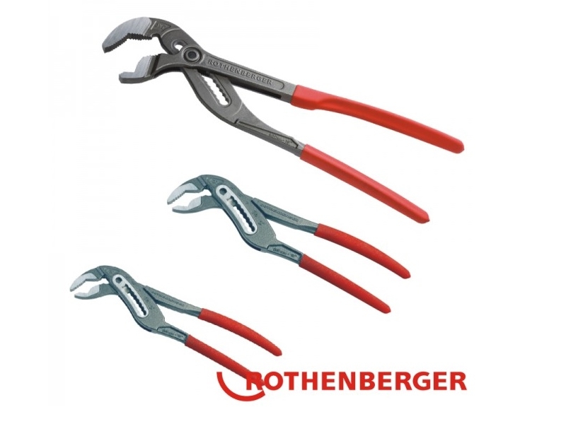 Rothenberger 1000001068 Jeu de pinces pour pompes à eau ROGRIP M 7'' et 10'' et XL