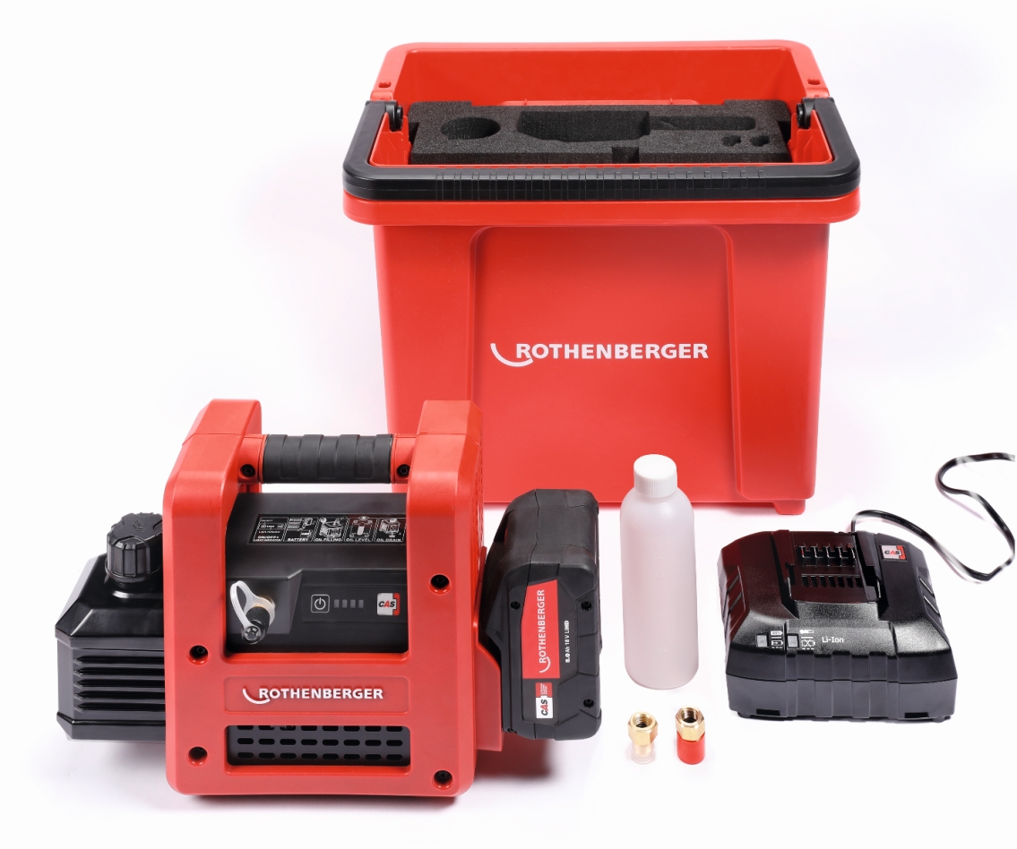 Rothenberger 1000003230 ROAIRVAC R32 2.0 CL basic set 18V 8.0Ah dans RoBucket