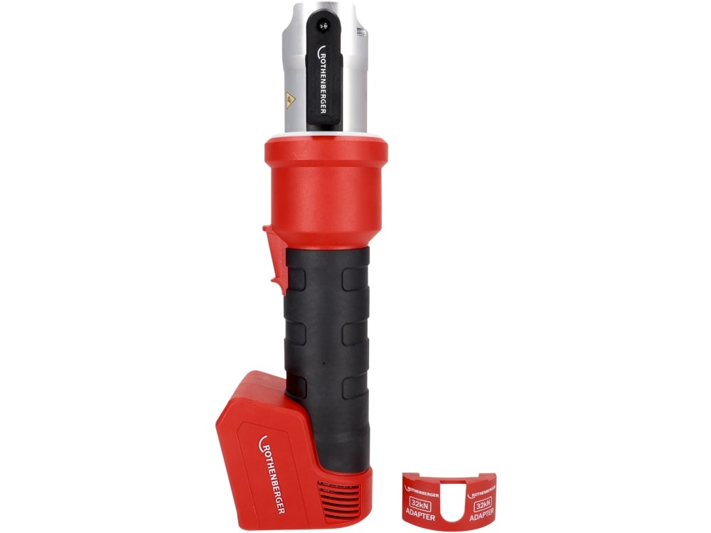 Rothenberger 1000004825 ROMAX NANO Machine de base CAS Presse hybride &agrave; batterie 18 V, 32 kN, batterie et chargeur non compris, dans un coffret