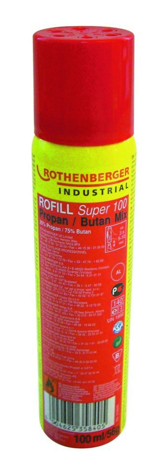 Rothenberger Industrial ROT035840 Recharge de gaz, Rofill Super 100