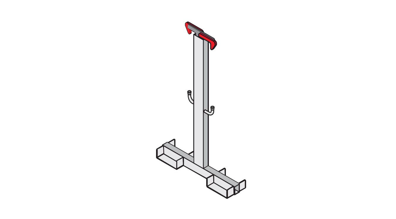 RSS 43830001 Roof Safety Systems protection des bords de toit toit plat compact - vertical