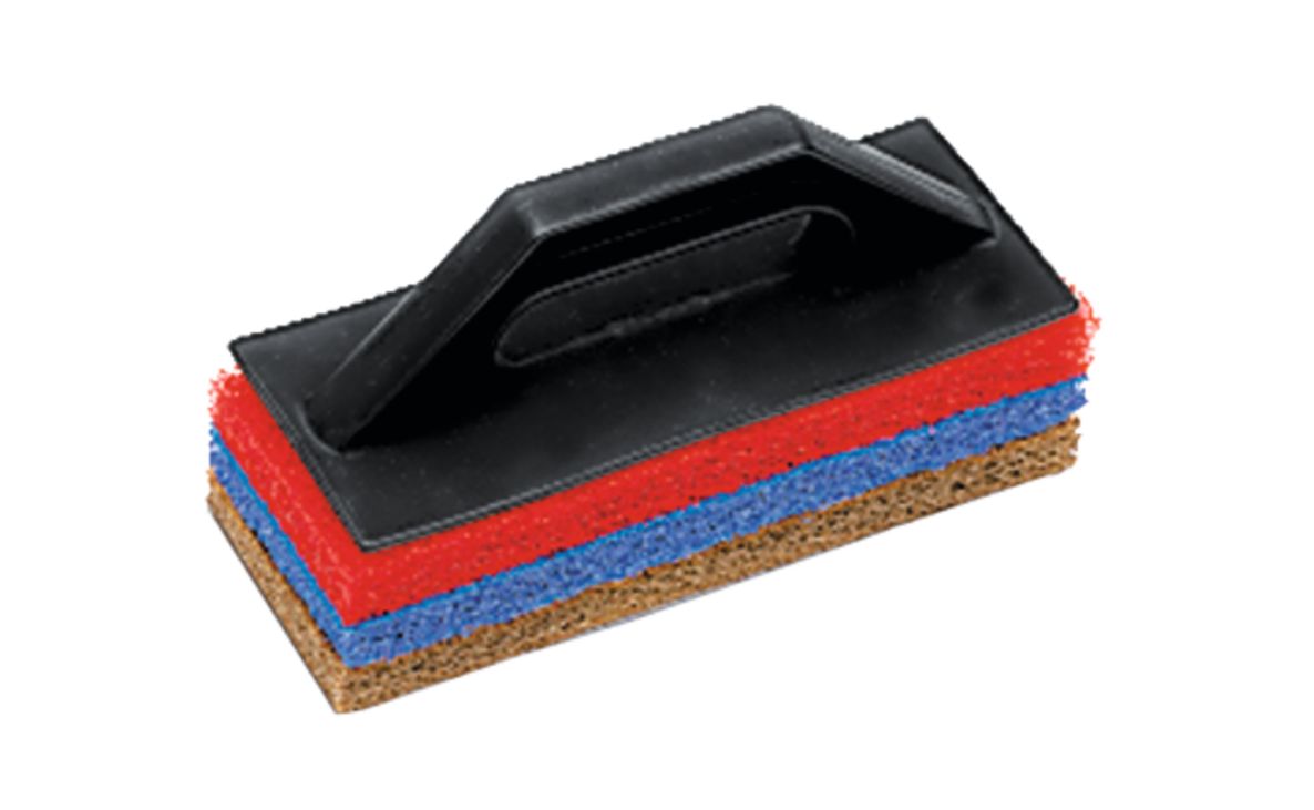 Rubi 20900 Ensemble truelle de nettoyage + éponge abrasive 25cm 3 pièces