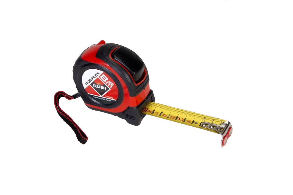 Rubi 75902 RUBIFLEX Mètre à ruban 8 m x 25 mm