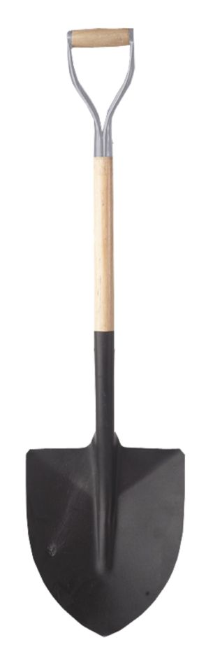 Rubi 82963 Bêche avec pointe, manche en bois ouvert