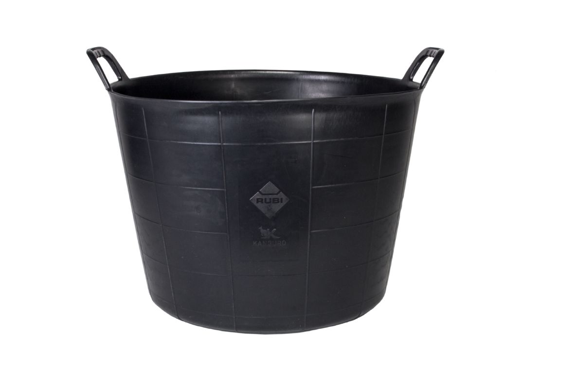 Rubi 88778 FLEXTUB No. 3 Bac en plastique renforcé noir 40L Très résistant