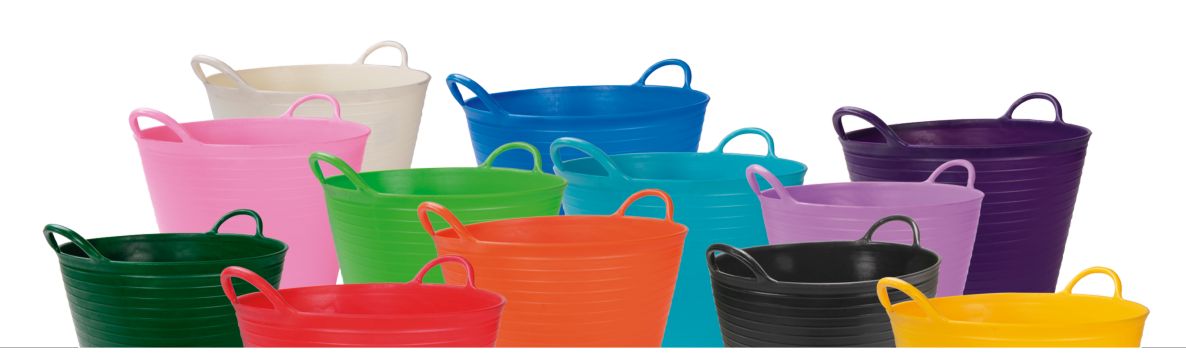 Rubi 88771 FLEXTUB No. 1 Bac en plastique renforcé noir 25L