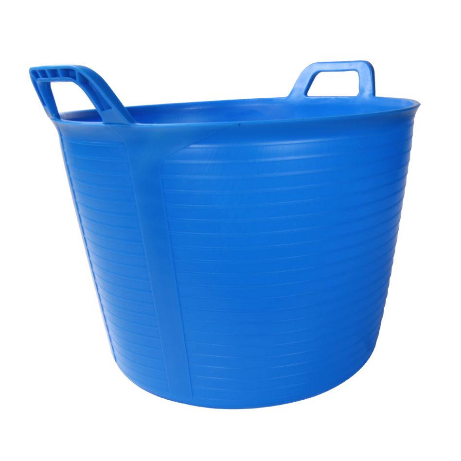 Rubi 88721 FLEXTUB No. 3 Bac en plastique renforcé bleu 40L
