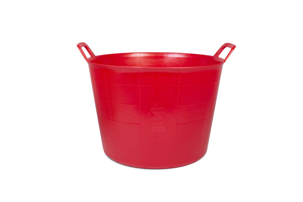 Rubi 88726 FLEXTUB No. 3 Bac en plastique renforcé rouge 40L