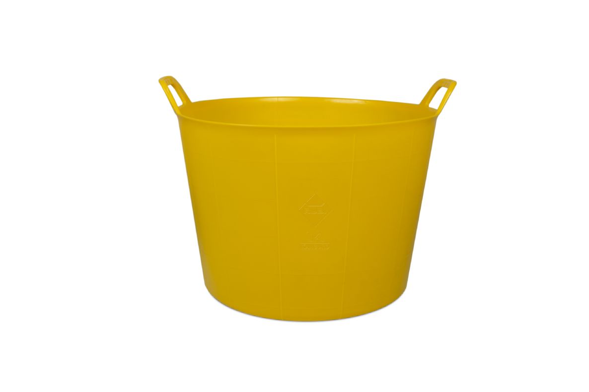 Rubi 88720 FLEXTUB nº. 3 Bac en plastique renforcé jaune 40L