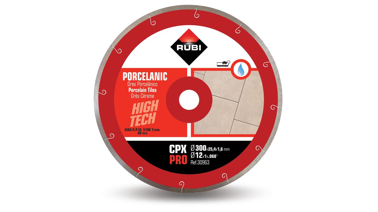 Rubi 30962 J-SLOT CPX-250 Pro 250 mm x 25,4 mm Lame diamantée Porcelaine