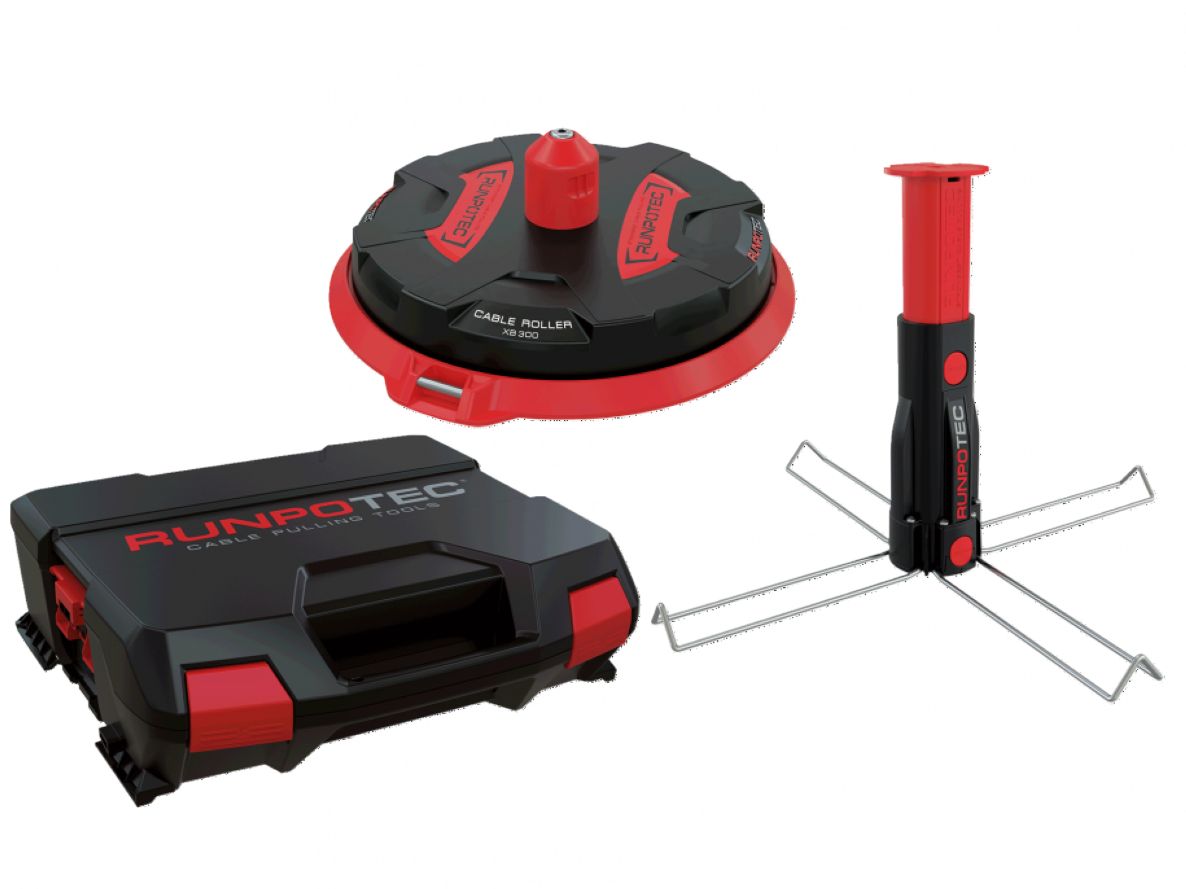 Runpotec 10170 Dérouleur de câble X Board XB300 avec mandrin central en coffret