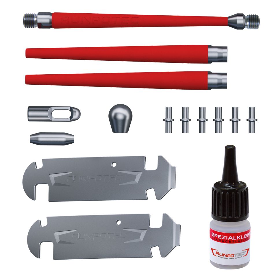 Runpotec 20819 GF3 Kit de réparation Ø 3mm ressort de traction en fibre de verre, 15 pièces