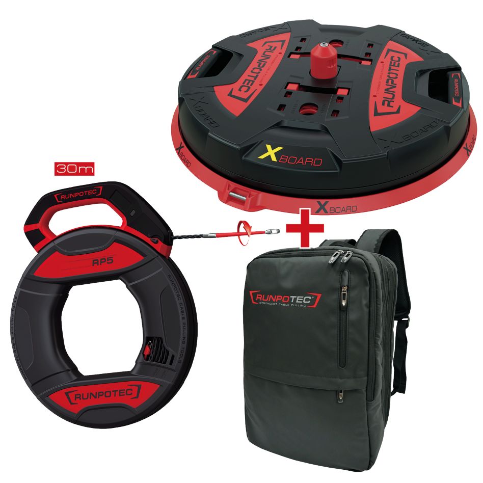 Runpotec 11147 KIT ACTION X Board XB500 + RUNPO 5 Trek spring 30m + Sac à dos