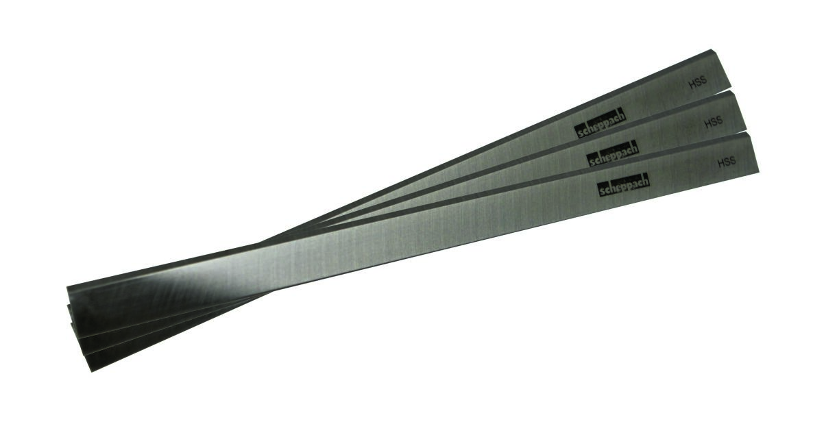Scheppach 7902200601 Scheppach Jeu de lames de rabot HSS Plana 3.1C, 3 pièces