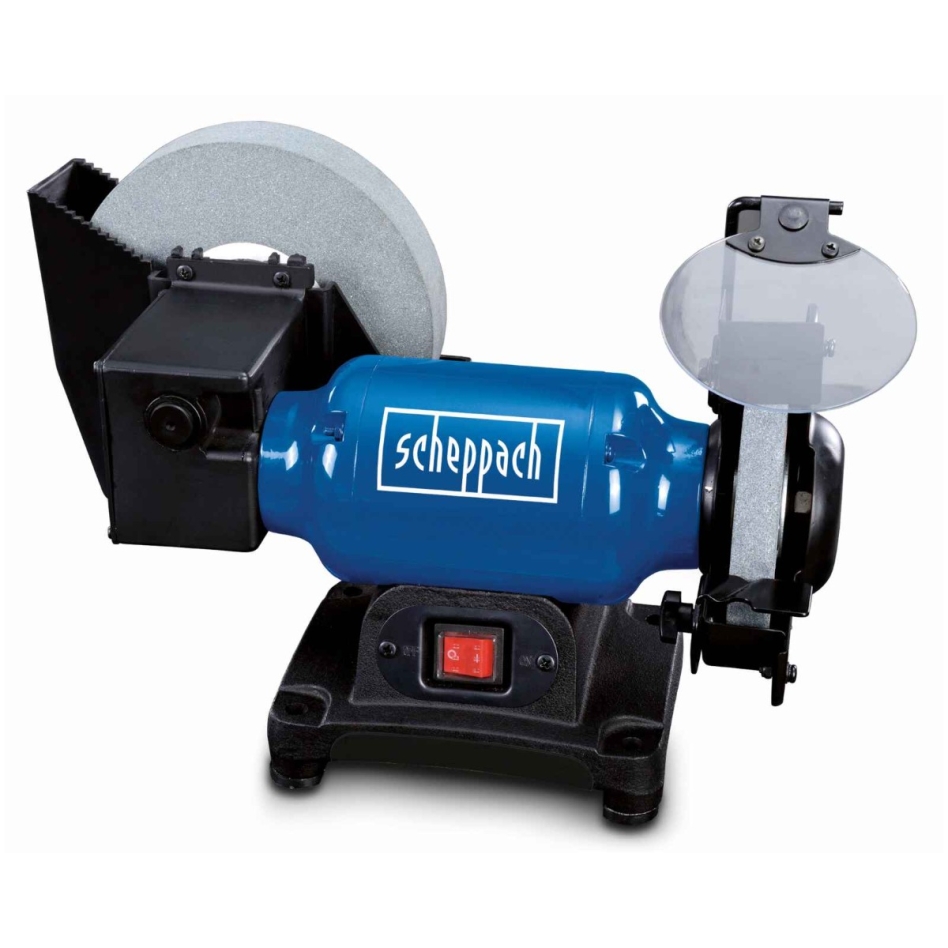 Scheppach 5903105903 BG200W Meuleuse double 8 x 6'' à sec et humide