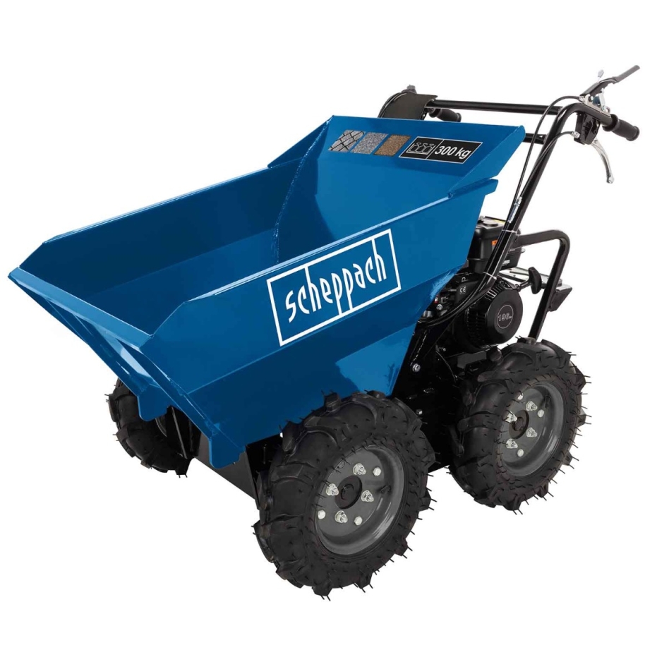 Scheppach 5908802903 DP3000 Minidumper avec benne basculante 300 KG